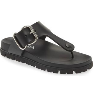 Prada Rubber Thong Sandals Size 38-Brand New in Box (never worn)